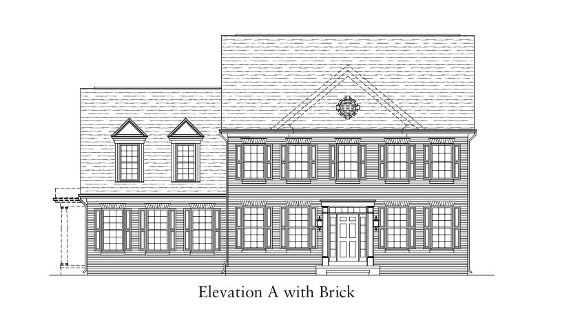 Richmond Elevation A with Brick