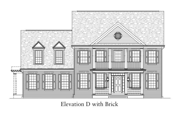 Richmond Elevation D with Brick